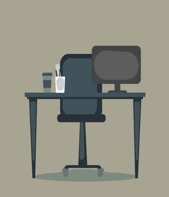Work desk illustration